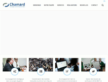 Tablet Screenshot of chamard-env.com